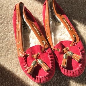 Lucky Brand furry flats